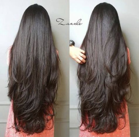 Haircuts For Long Hair Straight, Haircuts For Long Hair With Layers, Long Shiny Hair, Long Indian Hair, Long Silky Hair, Big Bun, Hair Cutting Videos, Beautiful Brunette, Long Hair Pictures