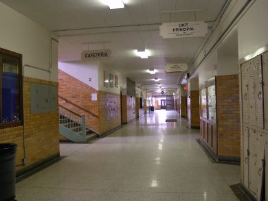 Woodrow Wilson High School final walkthrough – Youngstown, Ohio (2007) – Metro Monthly...class of '91 2000s Background, Midwest Emo, Youngstown Ohio, American High School, Woodrow Wilson, School Interior, Hate School, Sophomore Year, Small Town