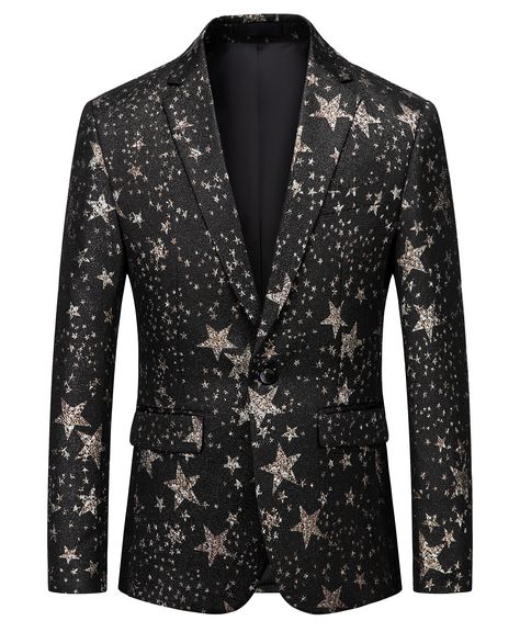 Man Tuxedo, Jacket Formal, Prom Blazers, Prom For Guys, Blazers Men, Slim Fit Blazer, Stars Design, Slim Fit Blazers, Jackets Men Fashion