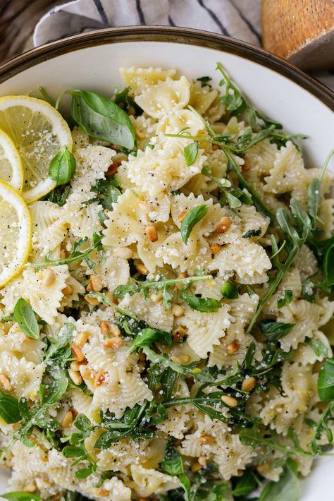 Basil Parmesan Pasta, Lemon Basil Pasta Salad, Parmesan Pasta Salad, Lemon Basil Pasta, Basil Pasta Salad, Basil Pasta, Parmesan Pasta, Lemon Basil, Lemon Pasta