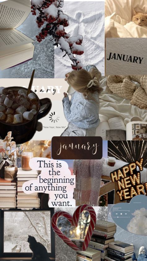 Mine~ repost with creds~ #collage #january #aesthetic January Aesthetic Collage, January Aesthetic Month, January Aesthetic, January Wallpaper, January Month, Christmas Desktop Wallpaper, Month January, Christmas Desktop, Aesthetic Collage