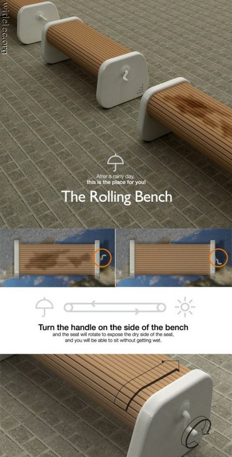 Clever Inventions, Funny Gadgets, Desain Pantry, Urban Furniture, Production Design, New Inventions, Street Furniture, Gadgets And Gizmos, Smart City