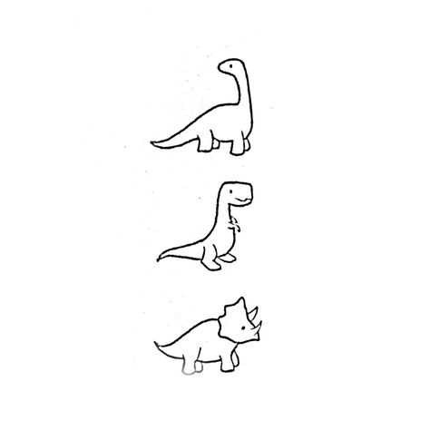 3 Dinosaur Tattoo, Dino Line Art, Line Art Dinosaur, Simple Dinosaur Tattoo, Small Dinosaur Tattoo, Dinosaur Line Art, Dino Tattoo, Dinosaur Outline, T Rex Tattoo