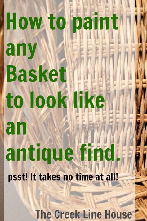 Primitive Crafts, Wicker Basket, Paint Stain, Redo Furniture, Painting Tips, Body Hair, Baskets On Wall, Primitive Decorating, Diy Projects To Try