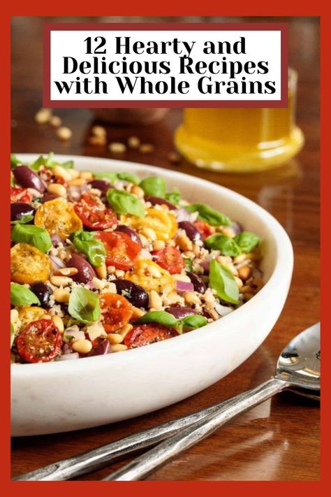 Healthy Grains Recipes, Grain Salad Recipes, Cooking Grains, Whole Grain Foods, Grain Salad, Healthy Grains, Salad Ideas, Salad With Sweet Potato, Lentil Recipes