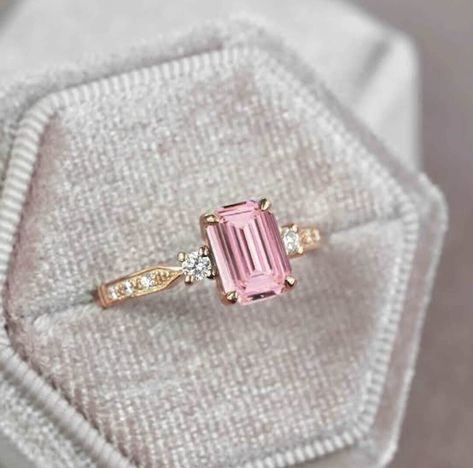 Vintage Pink Tourmaline Ring, 14k Solid Gold Tourmaline Ring, Engagement Ring, Wedding Anniversary Ring, Antique Ring, October Birthstone   ■ Main Stone:  Pink Tourmaline lab ■ Stone Size -  5x7 mm ■ Side Stone - Diamond ■ Ring Weight Approximately 2 Gram Approx ■ Materials and accessories: 【Customization and Bespoke Service】 Bespoke everyday jewelry, engagement rings, and wedding rings. Consider the style design down to the millimeter, and pay attention to the overall aesthetic feeling formed by the stacking of lines and layers. It is handed over to craftsmen with decades of production experience to give the finished product a perfect wearing effect. 【Maintenance and Cleaning) ■ Avoid close to heat sources (including drastic temperature changes) and contact with chemical components. Avoid Pink Tourmaline Ring Emerald Cut, Small Pink Diamond Ring, Pink Stone Rings Gold, Light Pink Wedding Ring, Light Pink Diamond Engagement Ring, Pink Sapphire Engagement Ring Emerald Cut, Sapphire Engagement Ring Pink, Light Pink Ring, Gold And Pink Ring