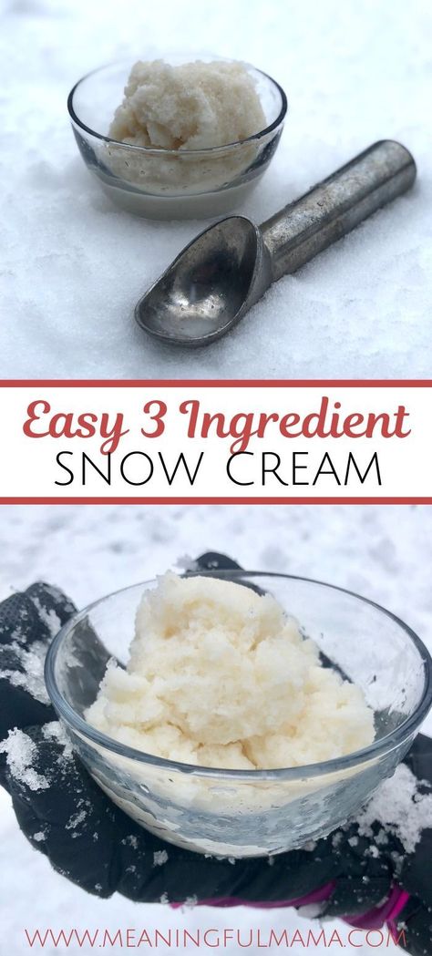 Snow Cream Recipe, Boyfriend Basket, Snowcream Recipe, Dipped Ice Cream Cones, Snow Ice Cream, Snow Cream, Snow Falls, Ice Cream Birthday Party, Diy Ice Cream