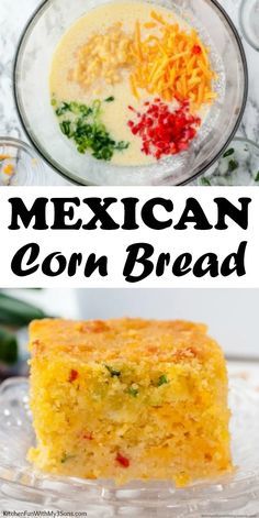 Mexican Cornbread Recipe Easy, Mexican Corn Muffins, Homemade Mexican Cornbread, Mexican Food Recipes Casseroles, Best Mexican Cornbread Recipe, Mexican Cornbread Muffins, Cornbread Mexican, Easy Mexican Cornbread, Recipe Cornbread