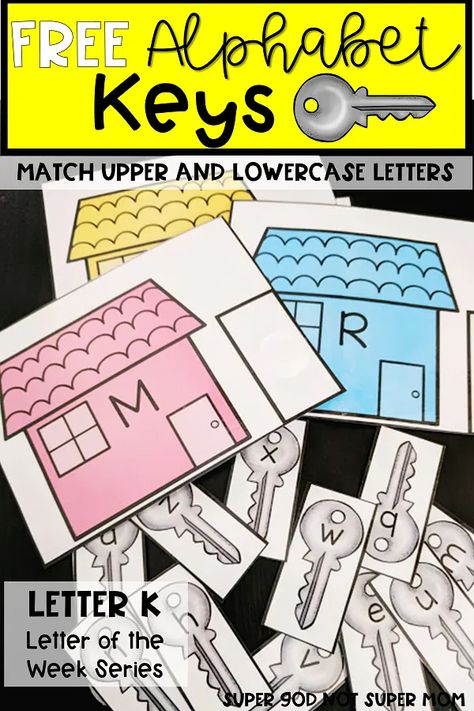 Lively Letters Program, Key Activities For Preschool, Family Week Preschool Activities, House Preschool Activities, Letter K Preschool Activities, My Family Activities Preschool, Letter K Activities, Preschool Literacy Activities, Letter K Preschool