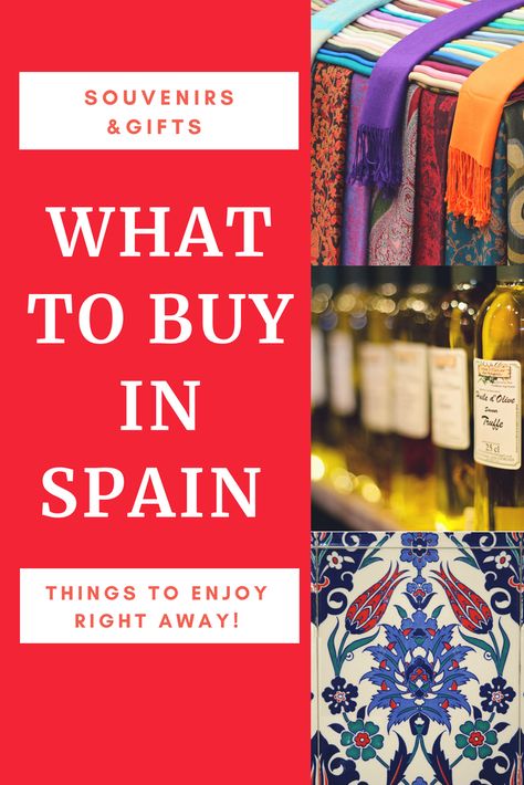 What To Buy In Spain, Souvenirs, Gifts & Things To Enjoy Right Away!Wagoners Abroad Best Souvenirs From Madrid, Best Souvenirs From Spain, What To Buy In Portugal, What To Buy In Spain, What To Buy In Barcelona, Travel Dairies, Spain Souvenirs, Madrid Spain Travel, Euro Travel