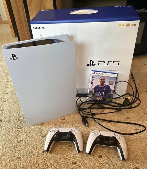 Playstation 5 Consoles, Ps5 In Box, Ps5 Aesthetic, Cute Display Pictures For Whatsapp, Boys Game Room, Cute Couple Text Messages, Ps5 Console, Game Pad, Iphone Storage