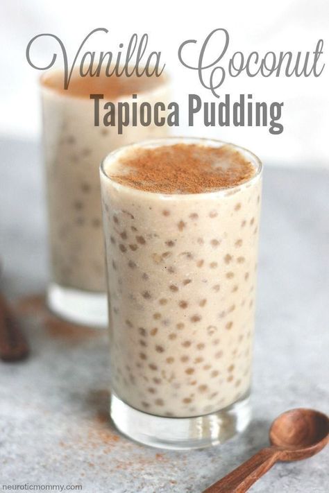 Coconut Tapioca Pudding, Coconut Tapioca, Tapioca Recipes, Chia Puding, Tapioca Pudding, Sugar Free Vegan, Vanilla Coconut, Vegan Treats, Paleo Dessert