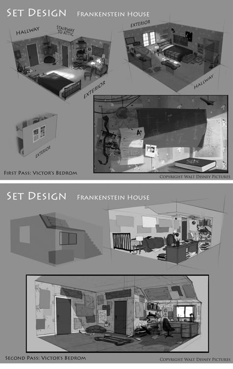 Interior Concept Art, Blur Studios, Anna Cattish, 포트폴리오 레이아웃, Drawing Interior, Bg Design, Perspective Art, Interior Design Concepts, Interior Concept