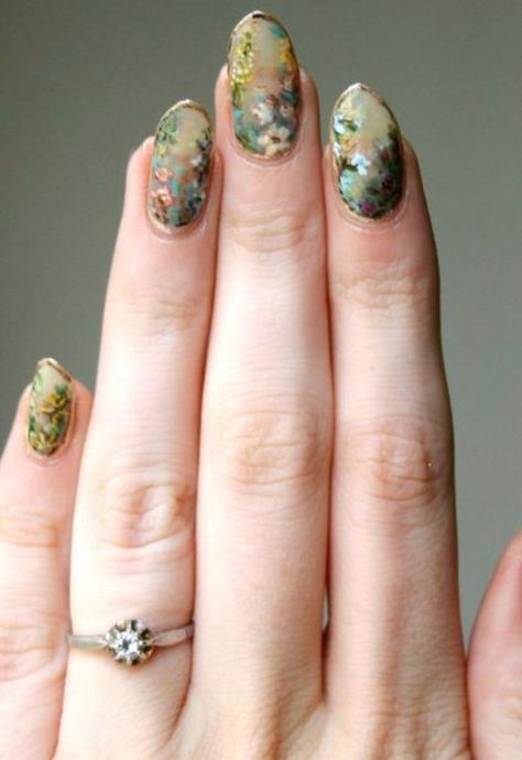 Rose Bud Nails, Line Line Tattoo, Tattoo Embellishment Ideas, Boygenius Nails, Hozier Inspired Nails, Over The Garden Wall Nails, Cool Nail Art Designs Unique, Hozier Nails, Art Inspired Nails