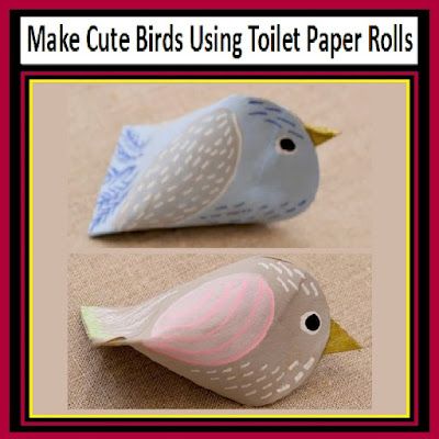 Make Cute Birds Using Toilet Paper Rolls Toilet Paper Roll Crafts Birds, Toilet Paper Birds, Crate Organizer, Paper Birds Diy, Diy Tea Cup, Toilet Paper Origami, Toilet Paper Roll Diy, Engagement Brunch, Igcse Art