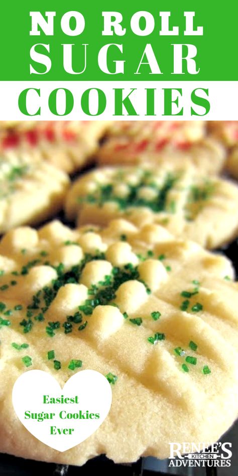 Easy Christmas Sugar Cookies, Christmas Sugar Cookies Recipe, Easy Sugar Cookie Recipe, Takeout Recipes, Rolled Sugar Cookie Recipe, Drop Sugar Cookies, Sugar Cookie Recipe Easy, Easy Christmas Cookie Recipes, Tasty Desserts