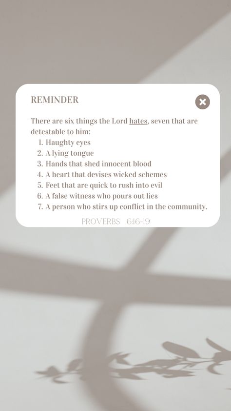 Proverbs 6:16-19, False Witness, Proverbs 7, Proverbs 6, Spreading Rumors, Commit Adultery, Vision Book, Niv Bible, Humble Yourself