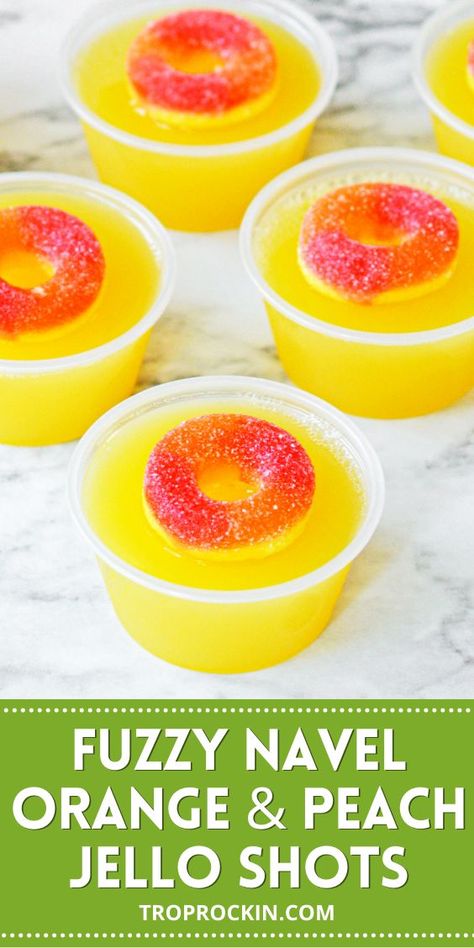 Peach Ring Candy, Wine Jello Shots, Summer Jello Shots, Peach Jello Shots, Rum Jello Shots, Making Jello Shots, Best Jello Shots, Jello Pudding Shots, Peach Jello