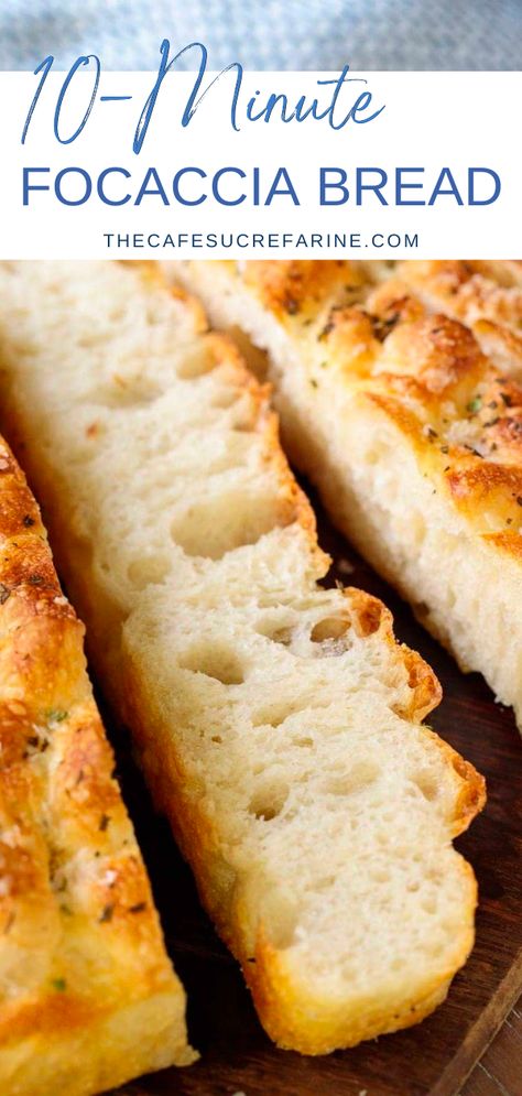 Refrigerator Dough, Easy Focaccia Recipe, Easy Focaccia Bread, Quick And Easy Bread, Easy Focaccia Bread Recipe, Foccacia Recipe, Easy Focaccia, Homemade Focaccia Bread, Homemade Focaccia