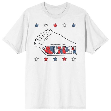 Add a patriotic touch to your everyday look with this men's Americana tee. Add a patriotic touch to your everyday look with this men's Americana tee. Crewneck Short sleevesFABRIC & CARE Cotton Machine wash Imported Color: White. Gender: male. Age Group: adult. Pattern: Graphic. Pie Shirt, Pink Floyd Dark Side, White Tshirt Men, American Pie, Blue Stars, Pattern Graphic, White Short, White Tshirt, Apple Pie