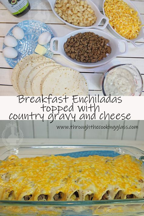 Country Gravy Recipe, Breakfast Gravy, Breakfast Lasagna, Leftover Breakfast, Bacon Gravy, Breakfast Enchiladas, Country Breakfast, Country Gravy, Frozen Breakfast