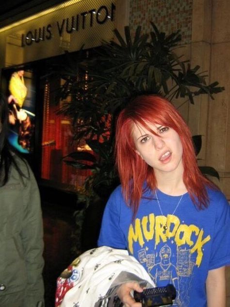 Hayley Williams, Paramore, Red Hair, A Woman, Red, Hair, Blue