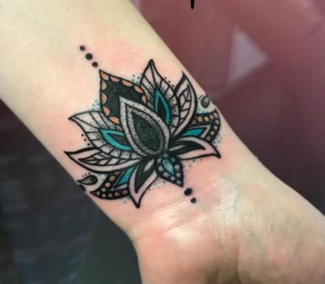 Colorful Cover Up Tattoos For Women, Mandala Wrist Tattoos For Women Cover Up, Lotus Wrist Tattoo Cover Up, Coverup Tattoo Ideas For Women Wrist, Inner Wrist Tattoos Cover Up, Black And Gray Tattoo For Women, Cover Up Tattoos For Names, Scar Coverup Tattoos For Women, Cover Up Tattoos For Wrist