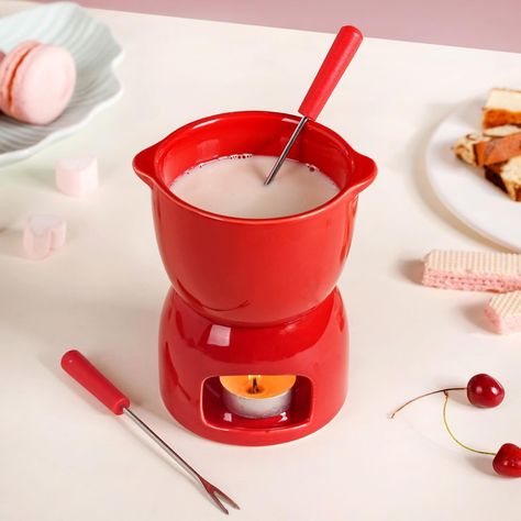 Melt, dip, enjoy! 🫕🤤 Nothing says ‘treat yourself’ like a warm, melty fondue night. Cheese, chocolate, and everything in between, our fondue sets bring fun and flavour to your gatherings. 🧀🍫🍡 Products featured: 1. Heart Ceramic Chocolate And Cheese Fondue Set 2. Heart Shaped Fondue Set Red 3. Ceramic Chocolate Fondue Set With Two Bowls And Tray 4. Double Bowl Ceramic Fondue Set 5. Red Mini Fondue Set With 2 Dipping Forks 6. Pink Ceramic Fondue Set With 2 Dipping Skewers 7. Modern Cheese Fon... Fondue Night, Heart Ceramic, Chocolate Cheese, Fondue Set, Bowl Ceramic, Pink Ceramic, Dining Accessories, Cheese Fondue, Skewers