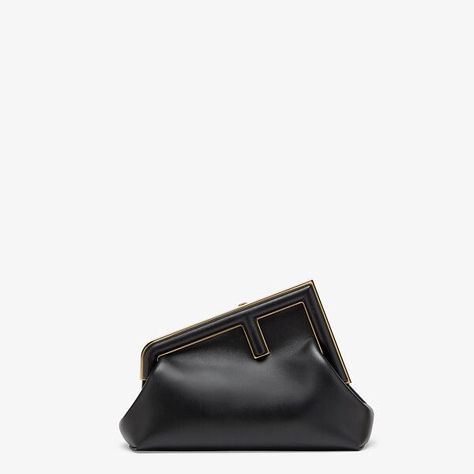 Leather Bags - Luxury Bags for Women | Fendi Fendi First Bag, Fendi First, Fendi Logo Design, Fendi Store, Small Leather Bag, Fendi Logo, Designer Purses, Brown Leather Bag, Tone On Tone