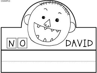 Free: No David Hat. Based on the story by David Shannon. Not For Profit. For Educational Purposes Only. Enjoy! Regina Davis at Fairy Tales And Fiction By 2. No David Worksheet, No David Activities Kindergarten, No David Activities Preschool, No David Craft, David Goes To School, School Hats, Reading Crafts, Tutoring Flyer, No David