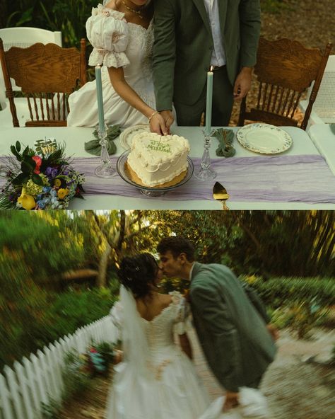 Aja & Grant on a June afternoon filled with love 🕊️ . . . . . 🏷️ cinematic photography, Florida photographer, southwest Florida photographer, couples photography, wedding photographer, documentary style photographer, central Florida photographer, PNW photographer, travel photographer #authenticlovemag #floridaphotographer #lifestylephotographer #cinematicphotographer #sarasotaphotographer #couplesphotography #777luckyfish #aestheticcouplesshoot #aesthetic #dirtybootsandmessyhair #arlettem... Travel Aesthetic Wedding, About Time Wedding Scene, Rom Com Wedding Aesthetic, Vintage Beach Wedding Aesthetic, Non Traditional Wedding Photography, Alternative Wedding Aesthetic, Old Film Wedding Photos, June Wedding Aesthetic, Unique Wedding Aesthetic