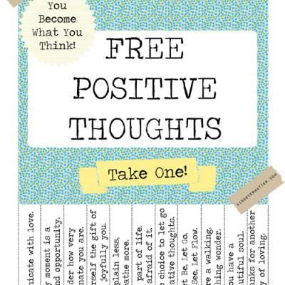 Free Positive Thoughts Poster {Free Printables}This free printable Positive Thoughts Poster would be fun to hang in your kids rooms so they can see it on a day they need a little bit of encouragement. It would also be a sweet gift for a friend that could use a little pick me up.View This Tutorial Fish Philosophy, Teacher Morale, Morale Boosters, Staff Morale, Staff Motivation, Teachers Lounge, Take What You Need, Motiverende Quotes, Character Education