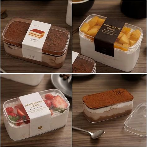 Tiramisu Dessert Storage Container Cake Box With Lid Transparent Square Ps Plastic Pastry Packaging Plastic Food Cake Cups - Buy Transparent Cake Box,Transparent Box,The Tiramisu Box Product on Alibaba.com Tiramisu Box Cake, Tiramisu Business, Desserts Branding, Tiramisu Packaging, Tiramisu Cupcakes Box Cake, Fruit Cream Cake, Tiramisu Box, Mini Cake Box Packaging, Cake Sample Boxes