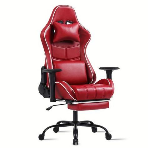 Temu France | Explore the Latest Clothing, Beauty, Home, Jewelry & More Red Gaming Chair, Comfortable Computer Chair, Gaming Desk Chair, Game Chairs, Pc Gaming Chair, Office Gaming Chair, Ergonomic Computer Chair, Racing Chair, Chair With Footrest