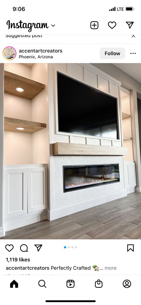 Cupboard Ideas, Built In Entertainment Center, Built In Shelves Living Room, Living Room Built Ins, Fireplace Entertainment Center, Fireplace Entertainment, Fireplace Built Ins, Living Room Decor Fireplace, Fireplace Remodel