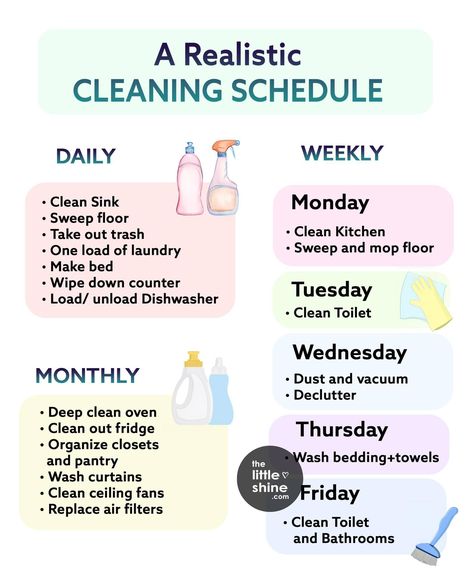 Declutter Calendar, Realistic Cleaning Schedule, Winter Cleaning, Homemade Cleaning Recipes, Cleaning Challenge, Instagram Schedule, Tired Of Trying, Full Life, Clean Sink