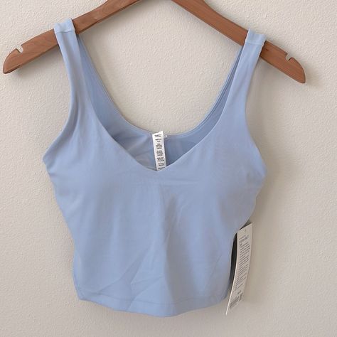 Nwt Lululemon Align Tank Top Blue Linen Size 6 New To Poshmark? Use Code Sashimi12345 When You Sign Up For $10 Off! Lily Lemon Align Tank, Lulu Align Tank Outfit School, Lululemon Aline Tank Outfits, Lululemon Alight Tank, Tank Tops Colorful, Lulu Tank Tops, Lulu Lemon Tank Tops, Lululemon Aline Tank, Lululemon Tops Tanks