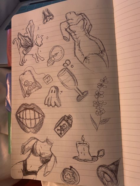 Sketches On Homework, Rough Drawing Sketches, Rough Sketches Doodles, Messy Sketches, Rough Drawing, Minecraft Outfits, Rough Sketches, Working Drawing, Ruled Paper