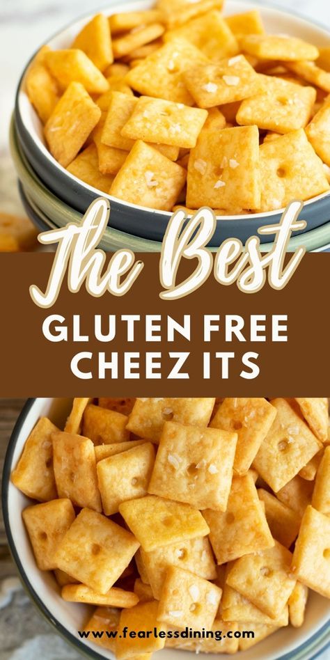 Gluten Free Cheez Its, Gluten Free Cheese Crackers, Cheez Its, Crackers Recipe, Patisserie Sans Gluten, Pain Sans Gluten, Dessert Sans Gluten, Gluten Free Crackers, Pan Sin Gluten