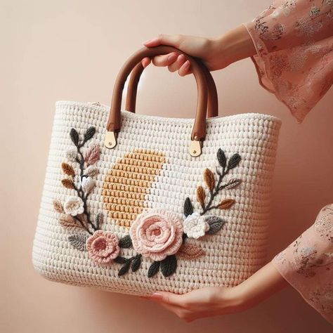 Canvas Bag Diy, Chevron Crochet, Crochet Bag Tutorials, Amazing Crochet, Crochet Bag Pattern Free, Crochet Shop, Crochet Handbags Patterns, Women Design, Crochet Purse Patterns