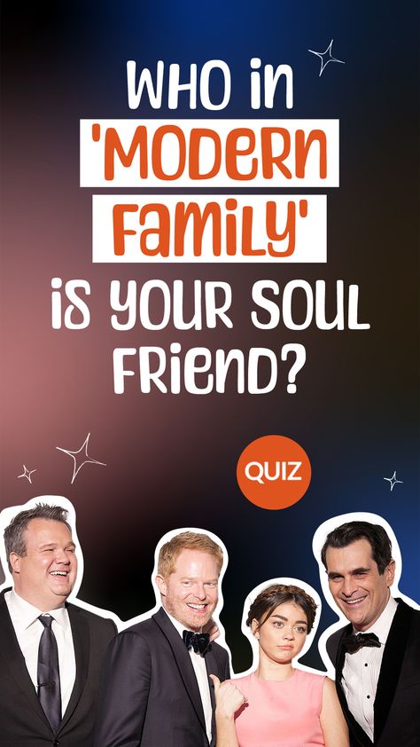 How many times have you watched the show? How many times have you laughed at the same scene over and over again? Well, it's time for the next step, and that means it's time to find out who in 'Modern Family' is your soul friend! Modern Family Best Episodes List, Modern Family Quizzes, Modern Family Quiz, Modern Family Aesthetic, Family Quiz, Fun Personality Quizzes, Soul Friend, Friend Quiz, Personality Quizzes