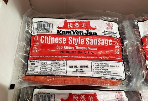 Recipes With Chinese Sausage, Friend Rice, Chinese Celery, Chinese Spring Rolls, Vietnamese Summer Rolls, Costco Food, How To Peel Shrimp, Costco Meals, Chinese Sausage