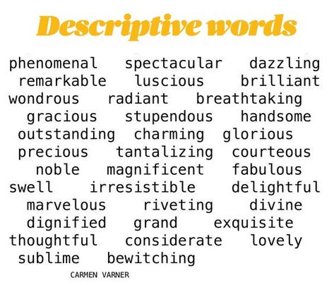 Descriptive words For people Personality Writing For kids Positive Food For appearance Anchor chart For places Personality character trait Beautiful Real estate Interior design Fashion Jewelry Style Clothing Brand For people For women Aesthetic Resume More Personality quotes List of Menu Art For people inspiration Visual English adjectives For feelings #words #English More Words For Beautiful, Descriptive Words For Food, Beautiful Adjectives Words, Self Description Words Resume, One Word Description People, Descriptive Words Aesthetic, Positive Descriptive Words For People, Words To Describe Places, Fashion Descriptive Words