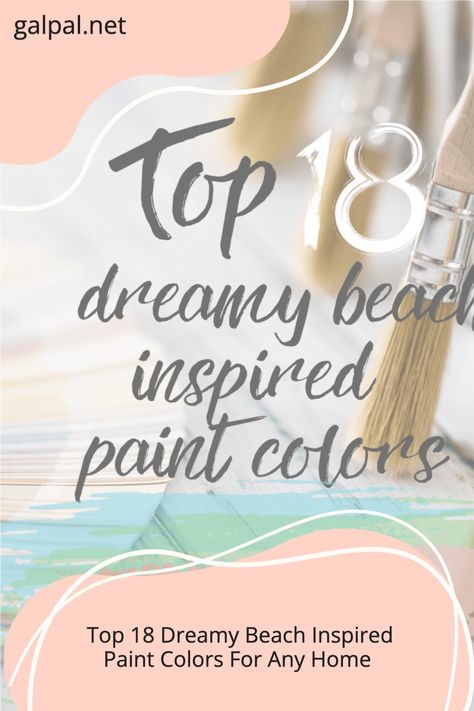 Beachy colors make us feel calm, relaxed and happy. Just as if we were sitting on bright coral beach towel watching the dark blue ocean crash upon the warm white sandy beach. By painting your home with these calming beachy tones, you can achieve the feeling like you are on vacation but in your own home. #homedesign #homedecor #homesweethome #beachy #beachhome #beachcolors #beachpaintcolors #paintcolors Beach Theme Paint Colors Living Room, Beachy Neutral Paint Colors, Beach Bedroom Wall Colors, Paint Colors For Beach House Interior, Beach Theme Bedroom Paint Colors, Coastal Calm Decor, Coastal Home Paint Palette, Beach Condo Paint Colors, Peach And Aqua Color Palette