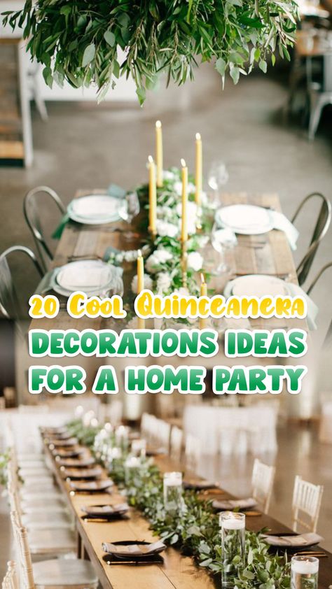 Quincenera At Home, Quince Party Ideas At Home, Alternative Quinceanera Ideas, Quinceanera Reception Decorations, Quince Dinner Ideas, Quinceanera At Home Party Ideas, Backyard Quinceanera Ideas Decoration, At Home Quinceanera Ideas, Home Quinceanera Ideas