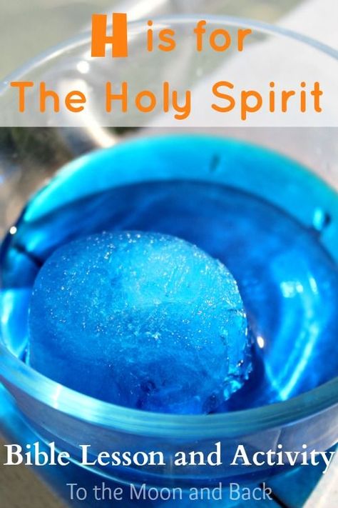 Holy Spirit Bible Lesson and Activity/Experiment Abraham Craft, Holy Spirit Craft, God In Heaven, Sunday School Object Lessons, Kids Church Lessons, Bible Object Lessons, Children Church, Ask God, Kids Bible