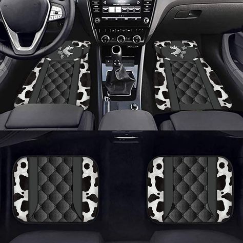 PRICES MAY VARY. [4 PCS Car Floor Mats] Front mat 26.8" x 17.3" (68 x 44cm); Rear mat 13.1" x 17.2" (33.2 x 43.7cm). Universal fit for most cars, SUVs, vans and trucks. [Non-slip Material] Howilath cars mat made from High-quality natural rubber anti slip liners and easy to clean neoprene fabric, It has waterproof non slip properties, Keeps your car mats in place. [Protection Function] Car floor mat is waterproof and easy to maintain, keeping the interior of your car clean and dry, protecting you Car Accessories For Girls, Boho Interiors, Rubber Floor Mats, Creative Lifestyle, Rubber Flooring, Car Front, Car Floor Mats, Car Mats, Aesthetic Room Decor