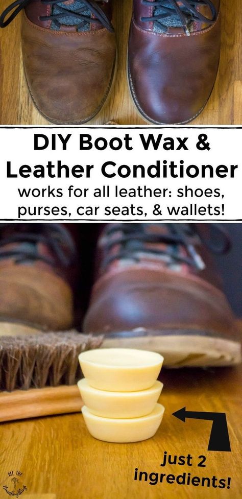 DIY Boot Wax and Leather Conditioner! Leather Cleaner Diy, Leather Conditioner Diy, Diy Conditioner, Astuces Diy, 2 Ingredient, Diy Cleaners, Cleaners Homemade, Natural Diy, Leather Conditioner