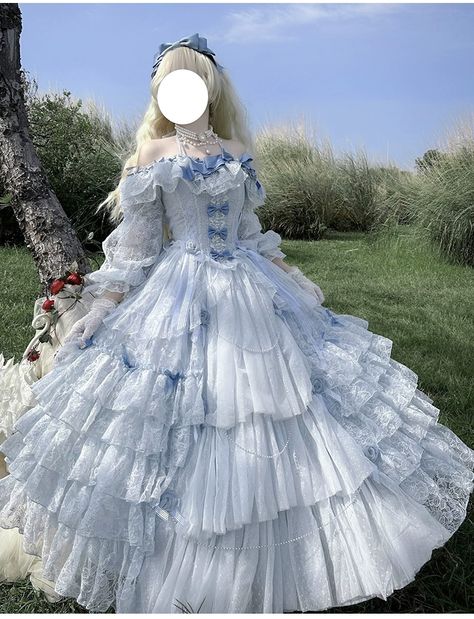 Moonlight Farewell Poem [Deposit] Flower Wedding Style Lolita Original Design Princess Gorgeous Adult Dress - SpreeNow.com, Taobao English agent that accepts PayPal Fairytale Dress Aesthetic, Whimsical Dresses, Princess Ideas, Women Poses, Adult Dress, Affordable Outfits, Budget Outfits, Kawaii Dress, Fairytale Dress