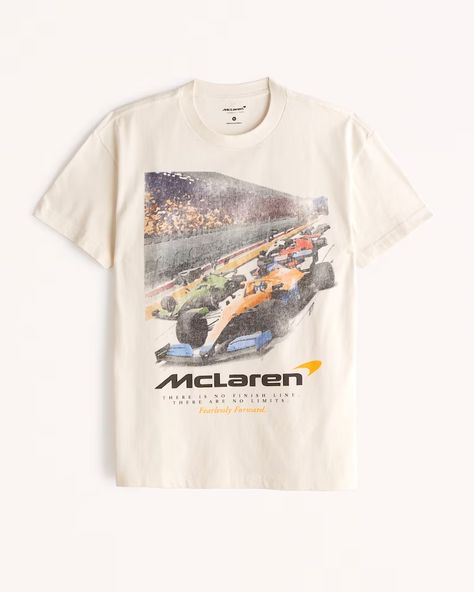 Mclaren Merch, 90s Shirts Graphic Tees, Casual Outfit Inspiration, 90s Shirts, Graphic Tees Vintage, Merch Ideas, Graphic Tee Design, Lazy Day Outfits, Men's Tops